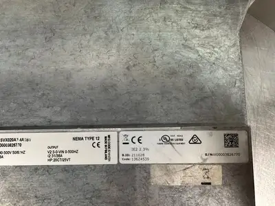 Eaton Corporation SVX020A2-4A1B1 SVX9000 Nema Type 12 (8.5.2)