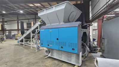 50" x 60" Vecoplan Model V-Eco 1300 Single Shaft Shredder, New 2020