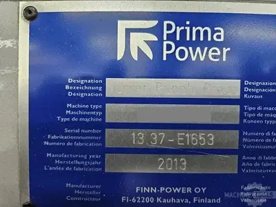Used 2013 PRIMA POWER E6 13.37 Turret Punches Arizona US | KD Machinery #1445825
