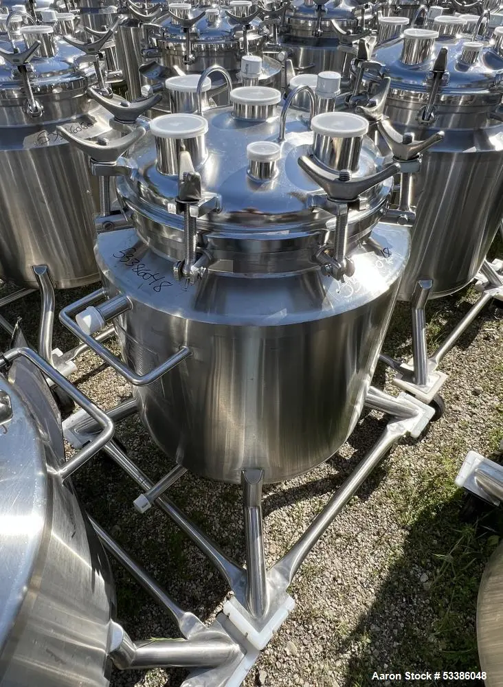 Used Jacketed Stainless Steel Tank on Casters. Made by Precision Stainless.