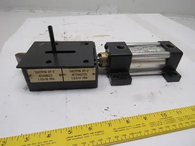 Steel Master Transfer Gate Positive Stop Shot Pin W/Air Cylinder