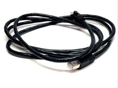 USED TRIPP LITE SHIELDED ETHERNET PATCH CABLE 7' CAT6A BLACK RJ45 M/M