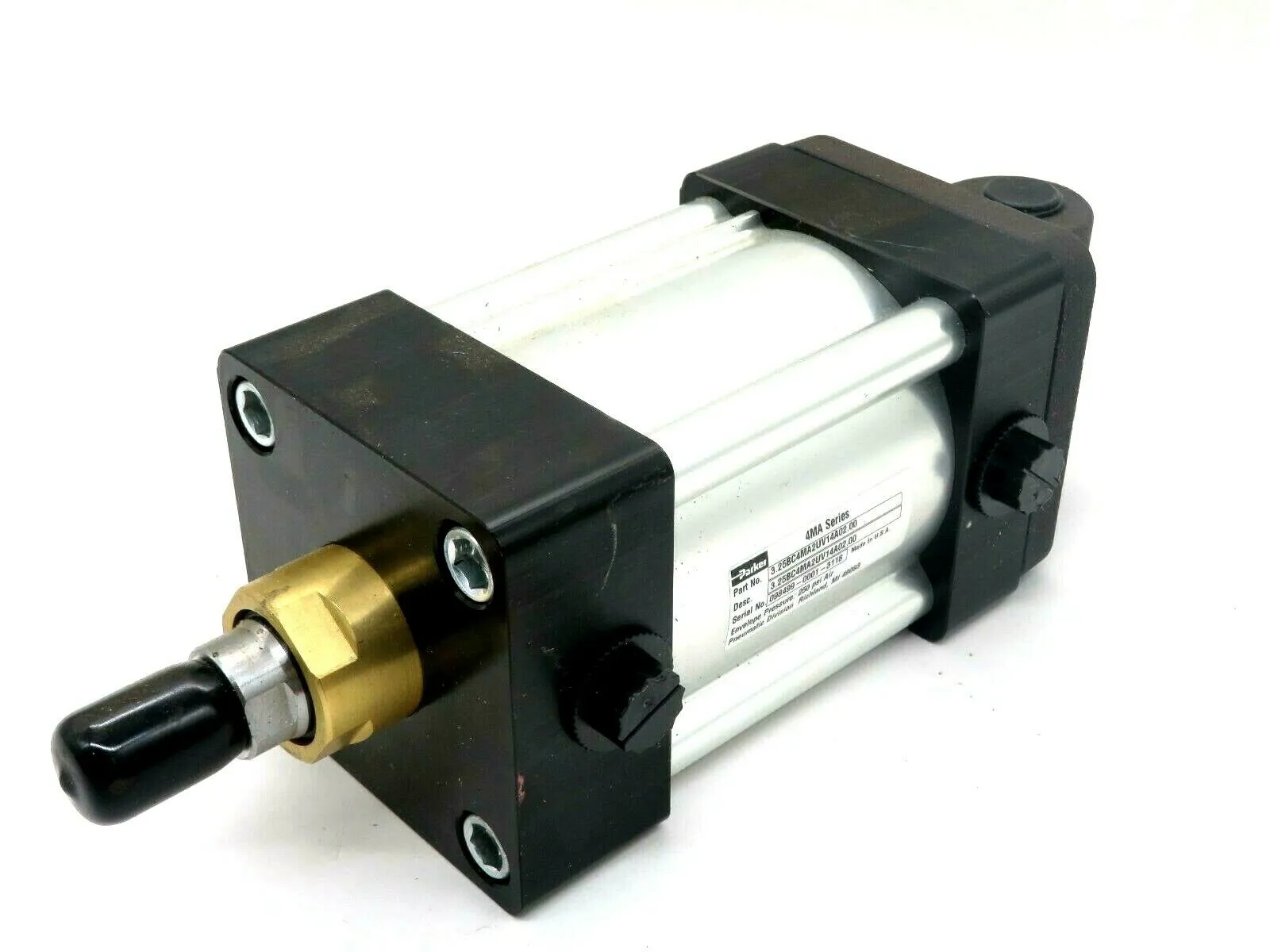 NEW PARKER 3.25BC4MA2UV14A02.00 PNEUMATIC CYLINDER 4MA SERIES 325BC4MA2UV14A0200