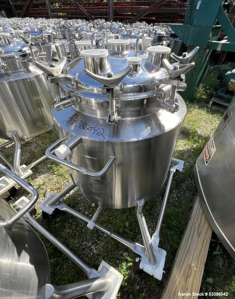 Used 316L Precision Stainless Tank, Jacketed.