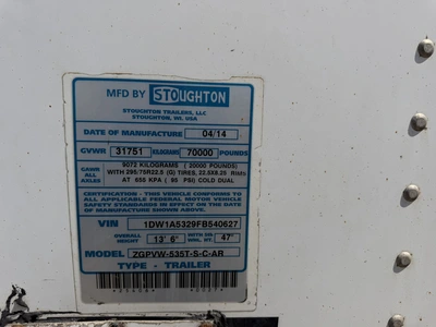 Used 2015 STOUGHTON _UNKNOWN_ Cargo Trailers Indiana US | Miedema Asset Management Group #1414436