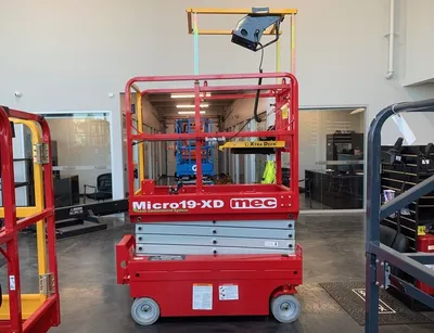 New | in-Stock 2026 MEC MICRO 19-XD ELECTRIC SCISSOR LIFT Scissor Lifters Alberta CA | Adcock Equipment #1417610