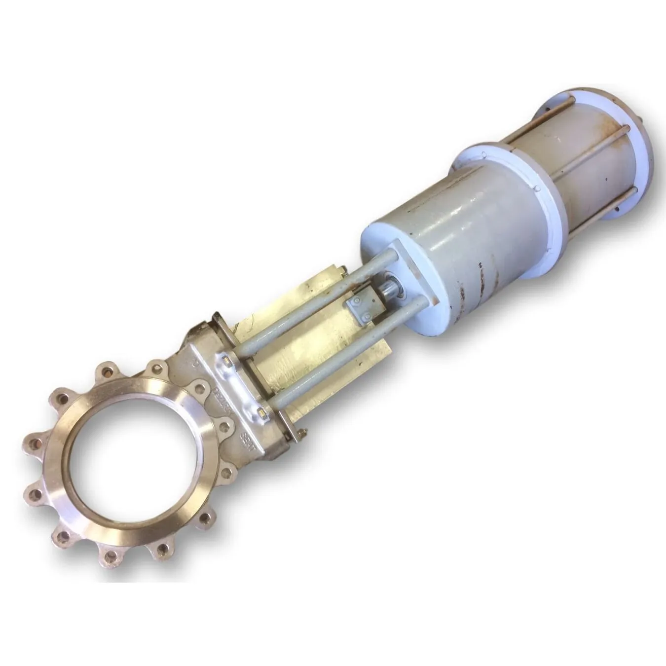 Used 10" Dezurik Stainless Steel Knife Gate Valve