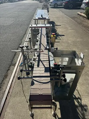 Conveyor, Belt, 6" X 6.5’, Stainless Steel, Plastic Belt, Air Reject, #5991590