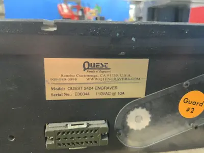 Used QUALITY ONE ENGRAVERS QUEST 2424 ENGRAVER Engravers Ohio US | HGR 24 #1463362