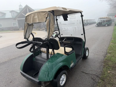 (1) 2017 E-Z-Go golf cart with a Kawasaki gas engine, model 625111G01, includes canopy, ball cover, ...