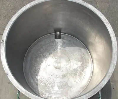 SPC6796  Mixer and Blender 125 gallon Ross change can Stainless Steel 39.25" inside diameter 31.5" inside height