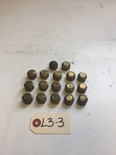 *New* 1/4" NPTF Brass Cap (Lot Of 17) *Warranty*Fast Shipping*