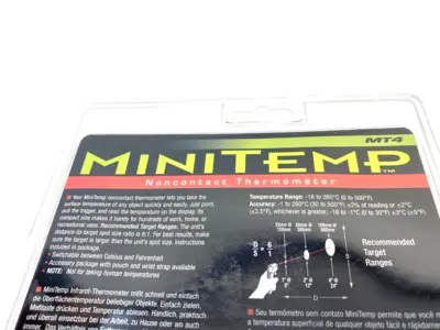 NEW RAYTEK MINITEMP NON-CONTACT INFRARED LASER THERMOMETER GUN 0-500°F