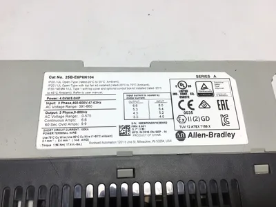 Allen Bradley 25B-E6P6N104 Series A PowerFlex 525 600V 3-Phase 6.6A 5HP AC Drive