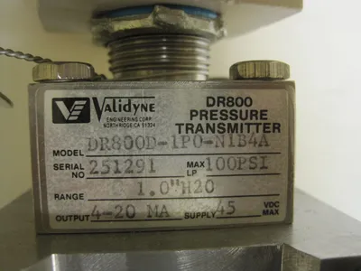 NEW VALIDYNE DR800D-1P0-N1B4A PRESSURE TRANSMITTER