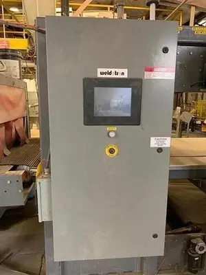 50" W IN-LINE AUTOMATIC SHRINK BUNDLER W/ WELDOTRON 1250 BUNDLER & 5016 TUNNEL