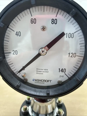 ASHCROFT DURAGAUGE 0-140 W/ BASE C1018 ~ NEW NO BOX~FAST SHIPPING + WARRANTY