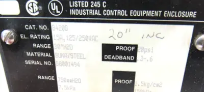NEW ASHCROFT B420B PRESSURE SWTCH