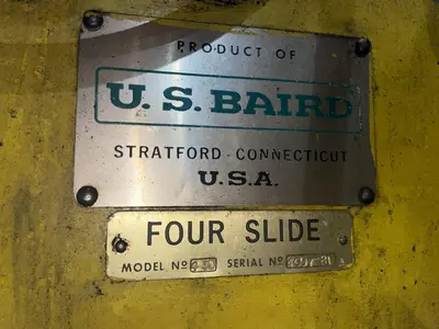 1/4" X 30" US BAIRD #430 FOUR SLIDE WIRE FORMING MACHINE: STOCK #15698