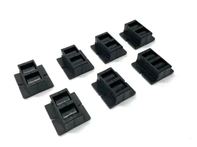 USED BOSCH REXROTH ROLLER ELEMENT CS: RE 2; 0B FLAT BLACK LOT OF 7