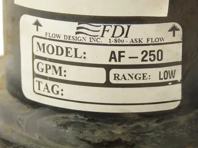 FDI Flow Design AF-250 Balancing Valve 2-1/2" Flanged Butterfly Shut-Off #150