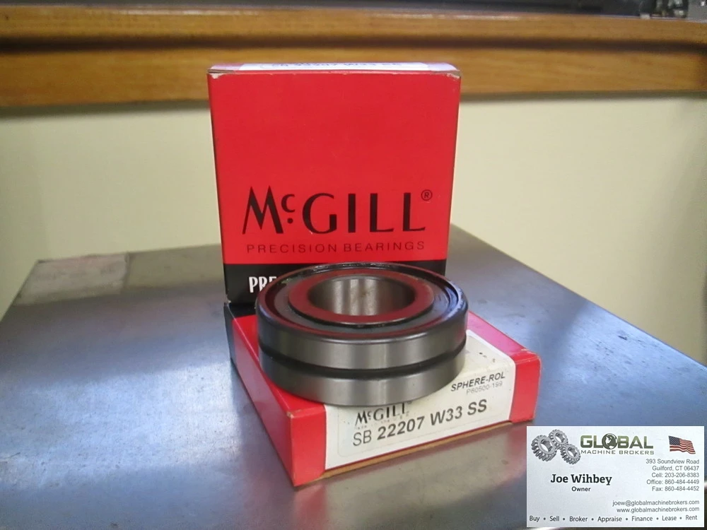 Mcgrill Bearing SB-22207-W33-SS Spherical Roller Bearing 35x72x23 mm