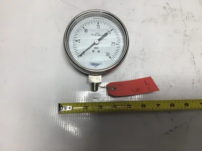 Wika 4″ Pressure Gauge 213.53 21353 30 PSI 1/2″
