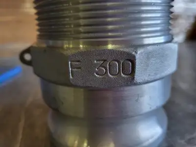 3" CAM And Groove Fitting Male Adapter Type F