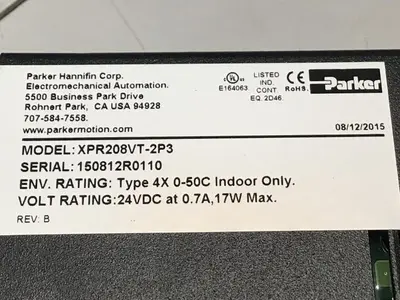 USED PARKER XPR208VT-2P3