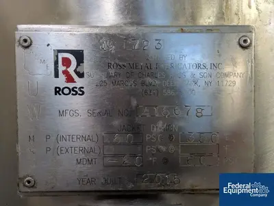 USED Ross 10 Gal Ross Planetary Mixer, Model PVM-10