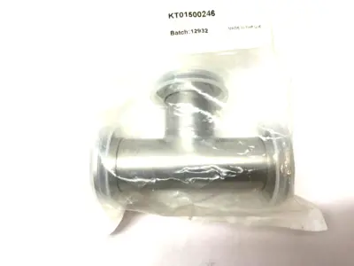 NEW AGILENT STAINLESS STEEL TEE FITTING 2.46" CLEARANCE NW40