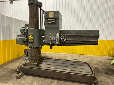 7' x 15" GIDDINGS & LEWIS MODEL #962 G&L RADIAL DRILL: YOBRO #24530