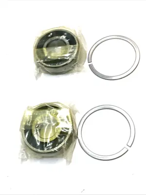 USED TIMKEN DEEP GROOVE BALL BEARING 20X47X14MM DOUBLE CONTACT SEAL LOT OF 2