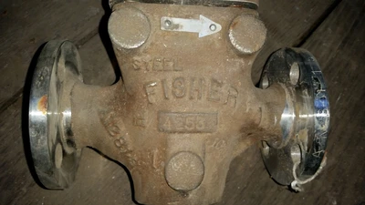Fisher 1" 150 Class, 316 Stainless Flanged Control Valve