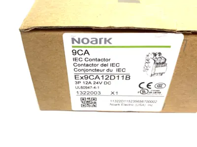 New | in-Stock Noark Safety IEC Contactor, 12A 3-Pole 24VDC, 1322003 PLC Contactors Michigan US | Maverick Industrial Sales #1514640