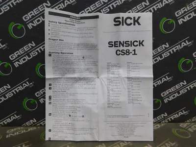 SICK CS81-P1112 Color Sensor 1028224 Light Spot Size 2mm x 4mm New