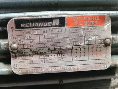 USED Reliance Electric Reliance 710590