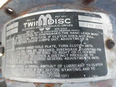 USED TWIN DISC C 107 SP6
