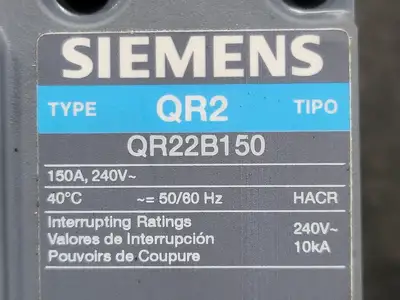 USED SIEMENS QR22B150