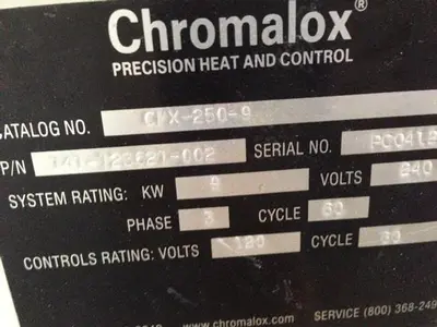 USED CHROMALOX CMX-250-9