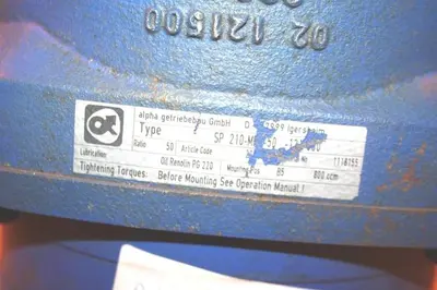 USED ALPHA GETRIEBEBAU SP210-M