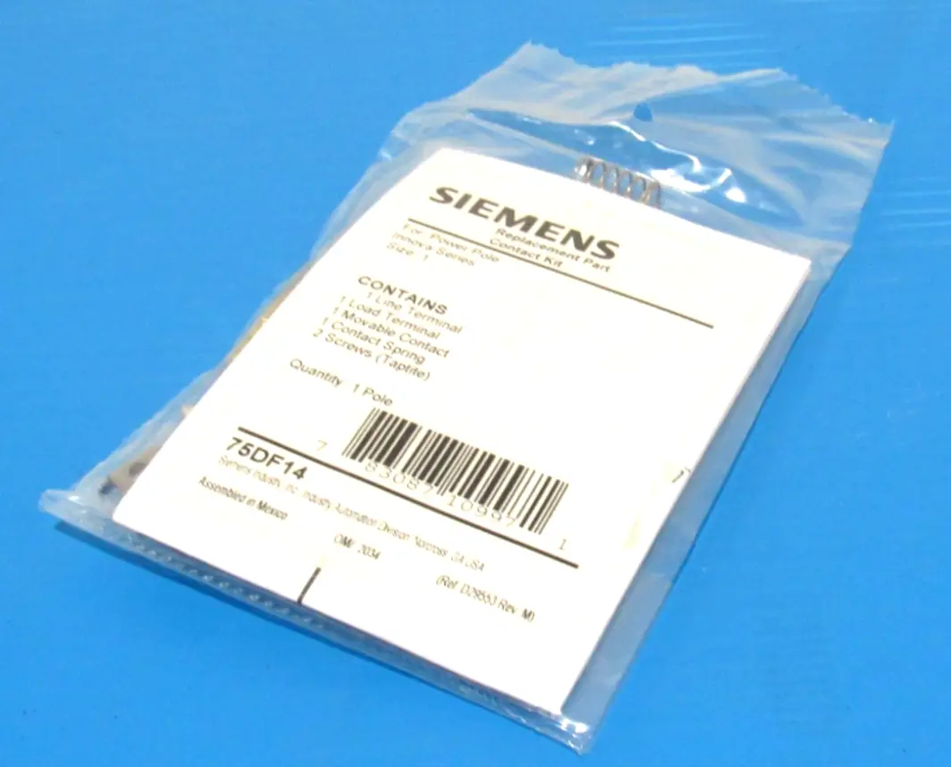 NEW SIEMENS 75DF14 CONTACT KIT 1 POLE SIZE 1