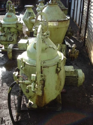 (3) Alfa-Laval WHPX 505 TGD-24-60 oil purifiers, SS bowl.