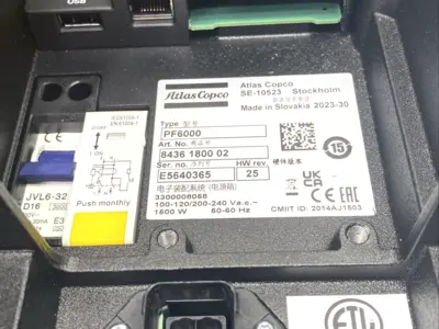 New | in-Stock Atlas Copco 8436180002 Power Focus 6000, PF6000 Automation Control (HMI) Michigan US | Maverick Industrial Sales #1392295