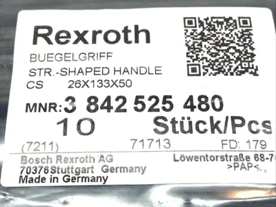 New | in-Stock Bosch Rexroth Strap Shaped Handle 26x133x50mm LOT OF 10 Handles & Knobs Michigan US | Maverick Industrial Sales #1393000