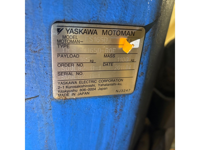 USED 2011 YASKAWA MOTOMAN MOTOMAN-ES165D