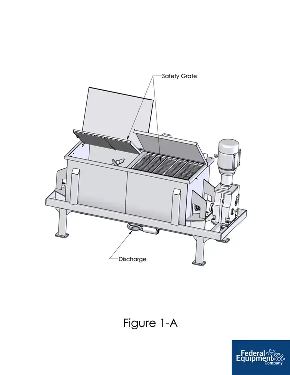New | in-Stock AIM 25 Cu Ft AIM Blending Ribbon Blender, 304 S/S, 7.5 HP Ribbon Blenders MX | Federal Equipment Company #129355