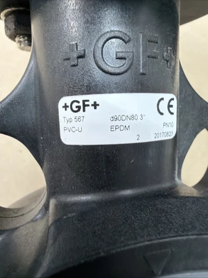 New Old Stock Georg Fischer 199.240.004 Actuated Valve DN80 3" PA 35 Warranty
