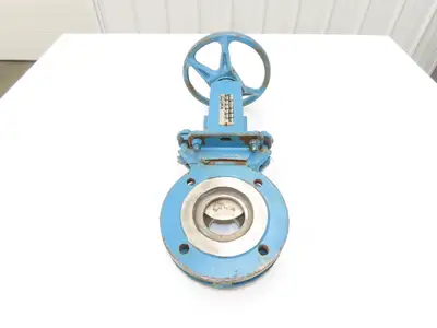 DeZurik 828 3" Knife Gate Valve Lug Style Rising Stem 316SS Disc *Bad Seal*