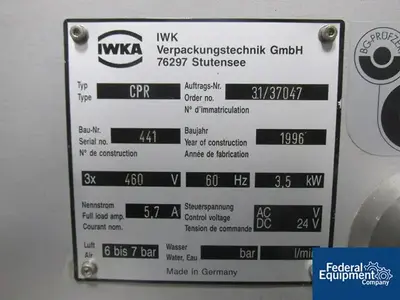 USED IWKA IWKA Cartoner, Model CPR